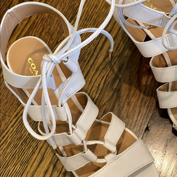 Coach strappy block heels - Picture 2 of 6